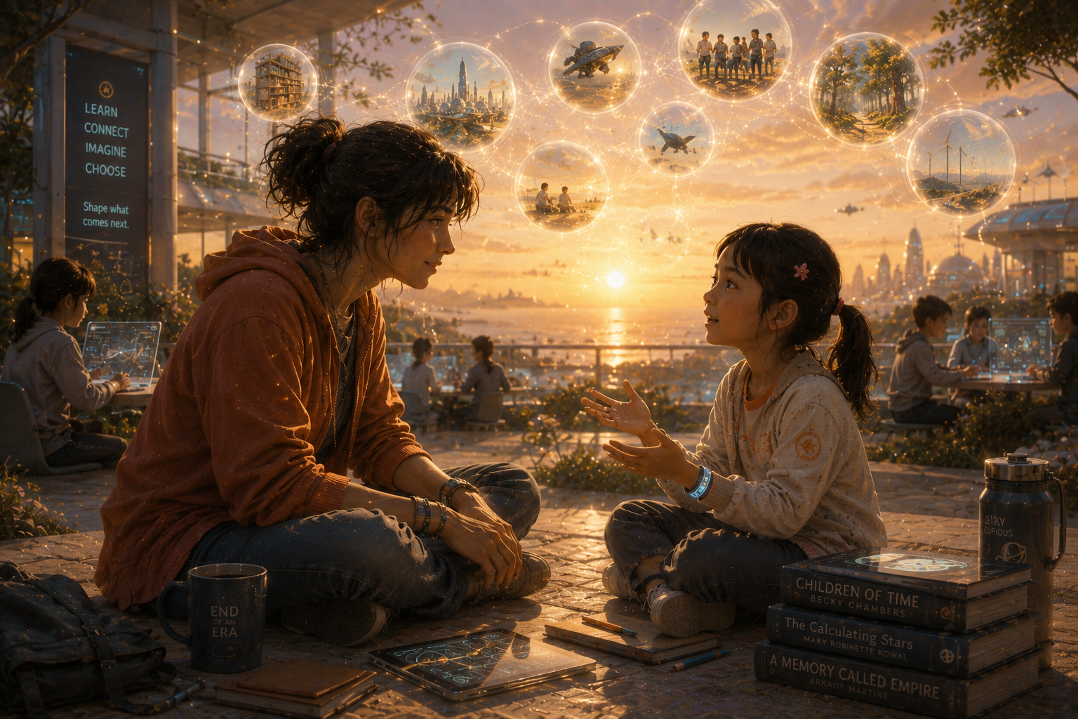 Lia speaks with a curious child about possibility, identity, and what makes each life matter, passing on a lesson she learned from Daniel centuries before.